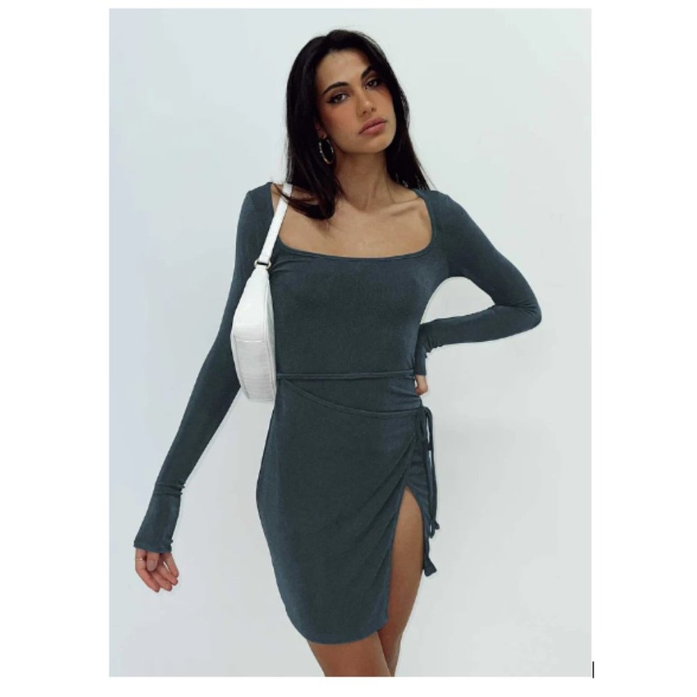 Princess Polly Ura Long Sleeve Mini Dress Size 4